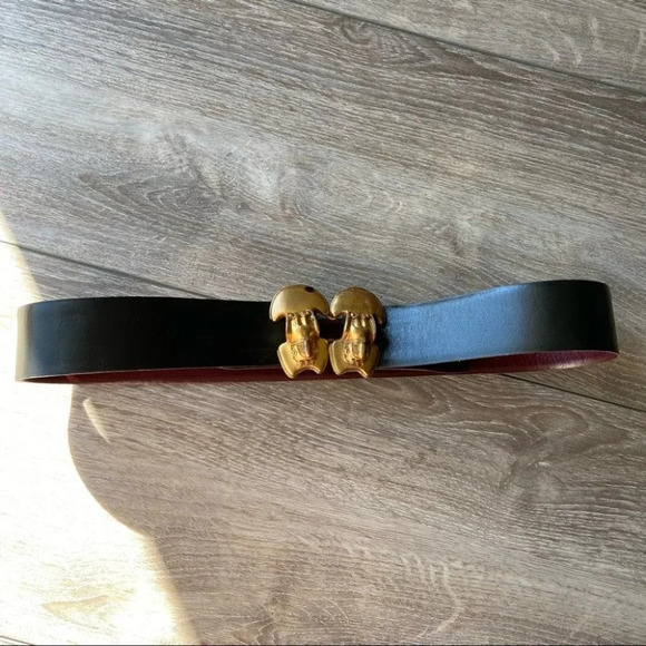 Vintage Antique Elephant Head Leather Waist Belt - Picture 3 of 16